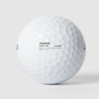 The Martini - the chicest cocktails of them all! Golf Balls