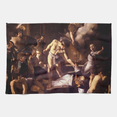 The Martyrdom of Saint Matthew by Caravaggio 1600 Towel