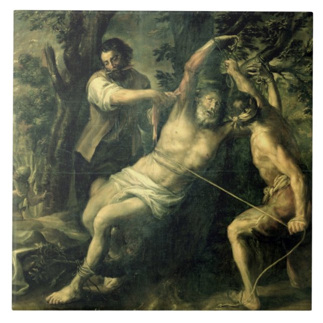 The Martyrdom of St. Bartholomew 2 Ceramic Tile (Front)