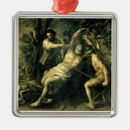 The Martyrdom of St Bartholomew 2 Metal Ornament