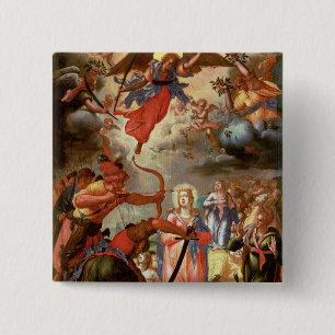 The Martyrdom of St. Ursula, early 17th century Button