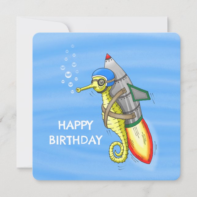 The Marvelous Yellow Rocket Seahorse (Front)