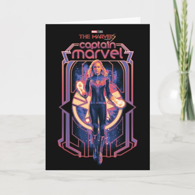 The Marvels Captain Marvel Character Graphic Card (Front)