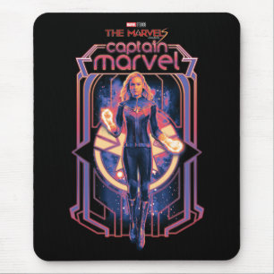 The Marvels Captain Marvel Character Graphic Mouse Pad