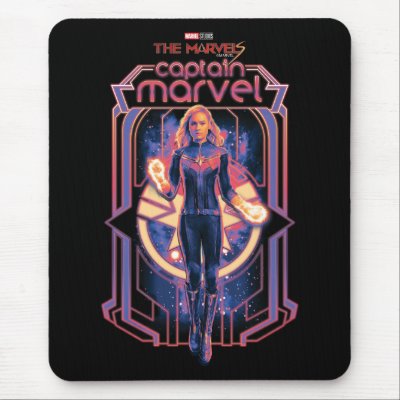 The Marvels Captain Marvel Character Graphic Mouse Pad