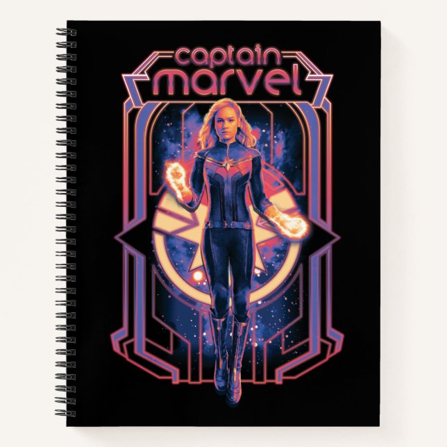The Marvels Captain Marvel Character Graphic Notebook (Front)