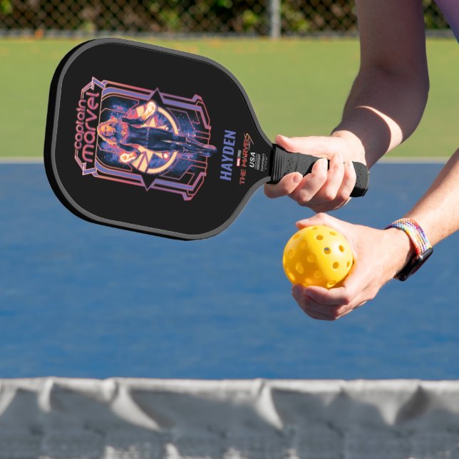 The Marvels Captain Marvel Character Graphic Pickleball Paddle (Insitu)
