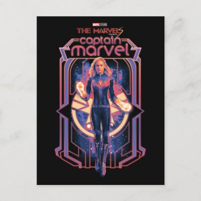 The Marvels Captain Marvel Character Graphic Postcard
