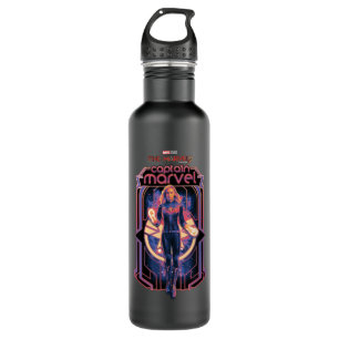 The Marvels Captain Marvel Character Graphic Stainless Steel Water Bottle