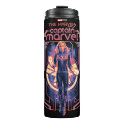 The Marvels Captain Marvel Character Graphic Thermal Tumbler