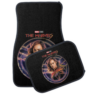 The Marvels Captain Marvel Circle Badge Car Floor Mat
