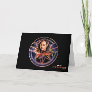 The Marvels Captain Marvel Circle Badge Card