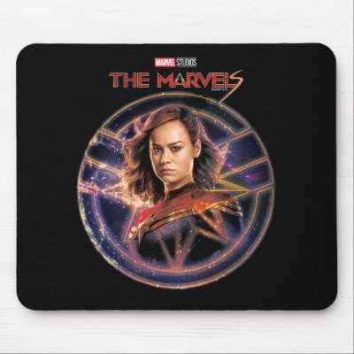 The Marvels Captain Marvel Circle Badge Mouse Pad