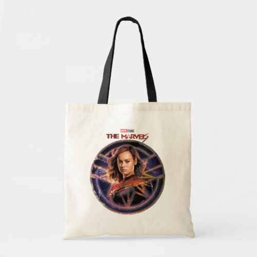 The Marvels Captain Marvel Circle Badge Tote Bag