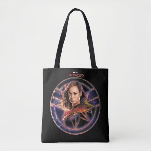 The Marvels Captain Marvel Circle Badge Tote Bag