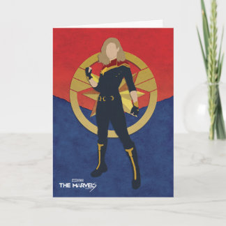 The Marvels Captain Marvel Cutout Graphic Card