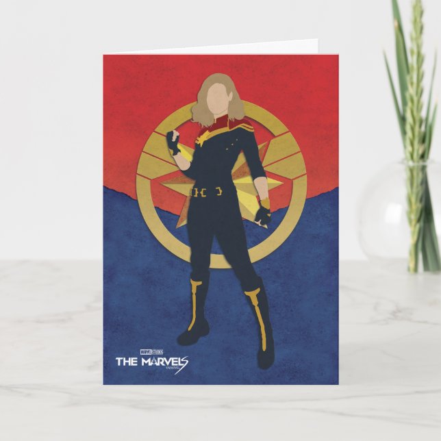 The Marvels Captain Marvel Cutout Graphic Card (Front)