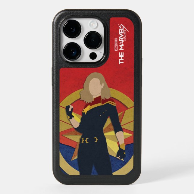 The Marvels Captain Marvel Cutout Graphic Otterbox iPhone Case (Back)