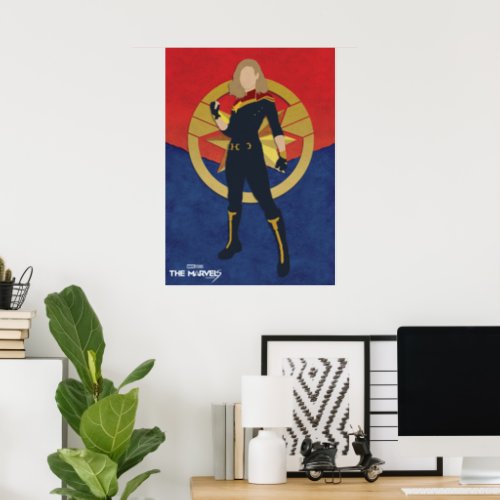 The Marvels Captain Marvel Cutout Graphic Poster