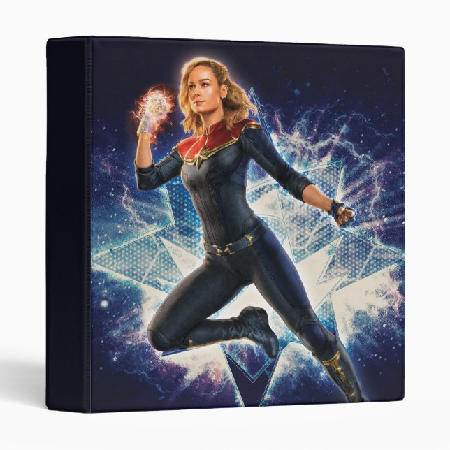 The Marvels Captain Marvel Star Graphic 3 Ring Binder (Front/Spine)