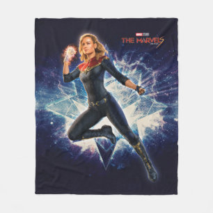 The Marvels Captain Marvel Star Graphic Fleece Blanket