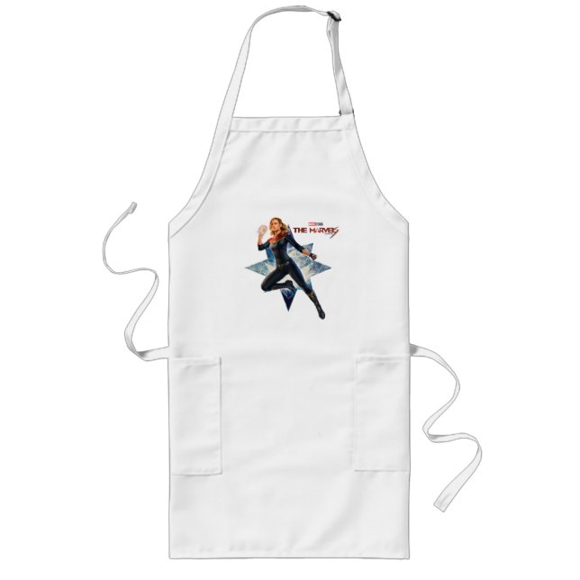 The Marvels Captain Marvel Star Graphic Long Apron (Front)