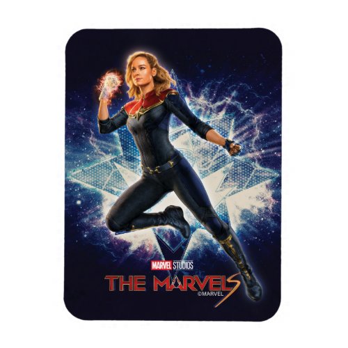 The Marvels Captain Marvel Star Graphic Magnet