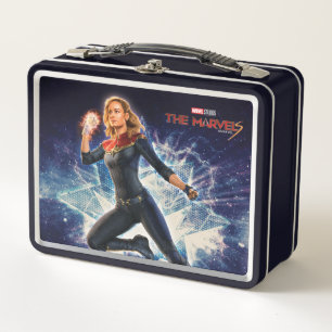 The Marvels Captain Marvel Star Graphic Metal Lunch Box
