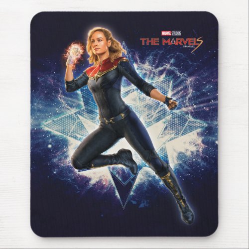 The Marvels Captain Marvel Star Graphic Mouse Pad