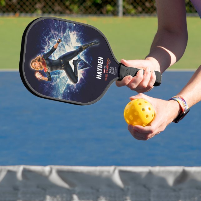 The Marvels Captain Marvel Star Graphic Pickleball Paddle (Insitu)
