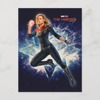 The Marvels Captain Marvel Star Graphic Postcard