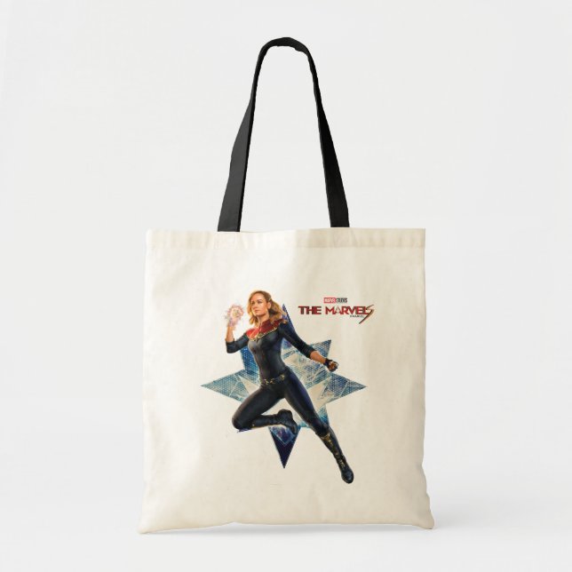 The Marvels Captain Marvel Star Graphic Tote Bag (Front)