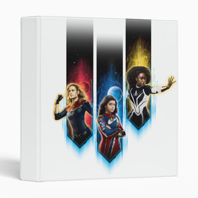 The Marvels Character Panels Graphic 3 Ring Binder (Front/Spine)