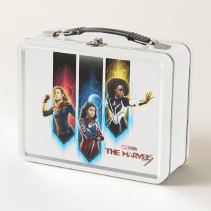 Marvel Comics Pages Pattern Metal Lunch Box