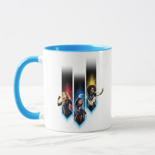 The Marvels Character Panels Graphic Mug