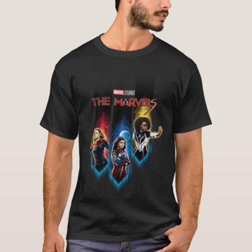 The Marvels Character Panels Graphic T_Shirt