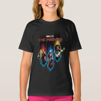 The Marvels Character Panels Graphic T-Shirt