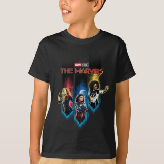 The Marvels Character Panels Graphic T-Shirt