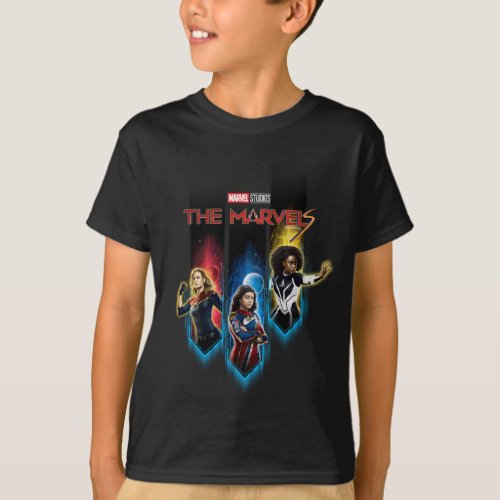 The Marvels Character Panels Graphic T_Shirt