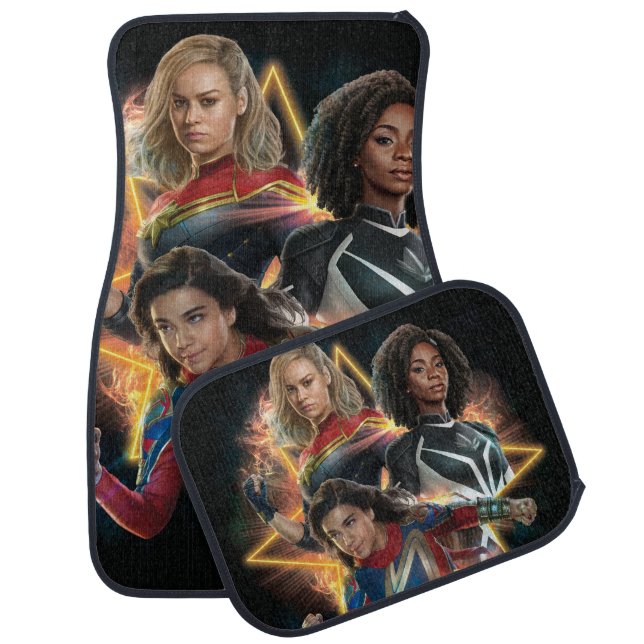 The Marvels Emerging From Star Graphic Car Floor Mat (Set)