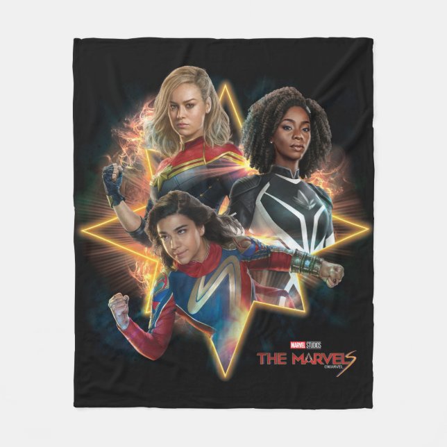 The Marvels Emerging From Star Graphic Fleece Blanket (Front)