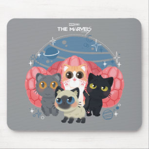 The Marvels Flerkittens Illustration Mouse Pad