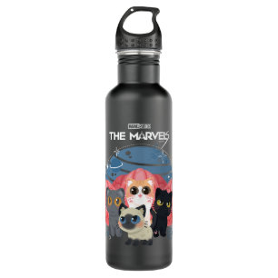 The Marvels Flerkittens Illustration Stainless Steel Water Bottle