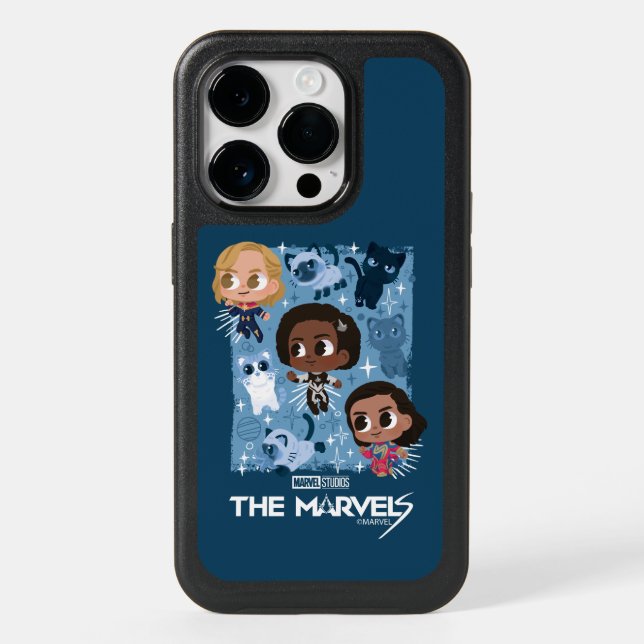 The Marvels Flying With Flerkittens Cartoon Otterbox iPhone Case (Back)