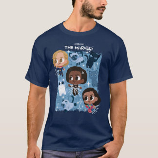 The Marvels Flying With Flerkittens Cartoon T-Shirt