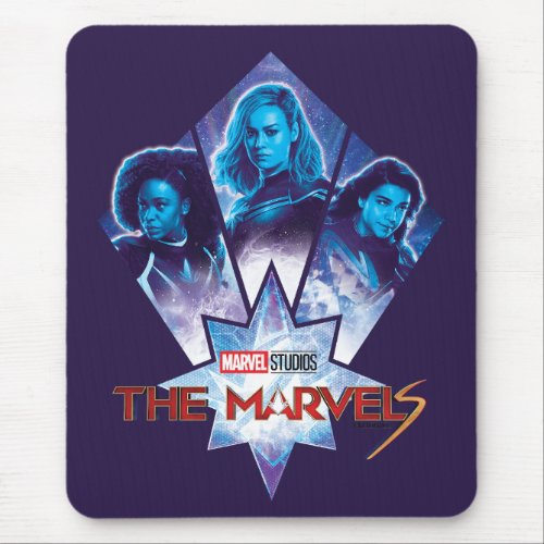 The Marvels Galactic Group Logo Badge Mouse Pad