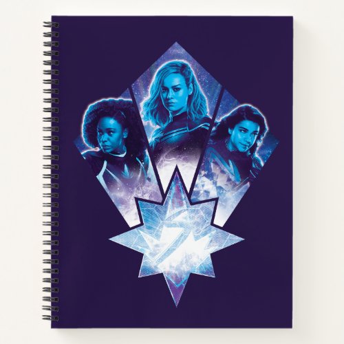 The Marvels Galactic Group Logo Badge Notebook