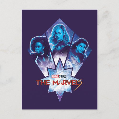 The Marvels Galactic Group Logo Badge Postcard