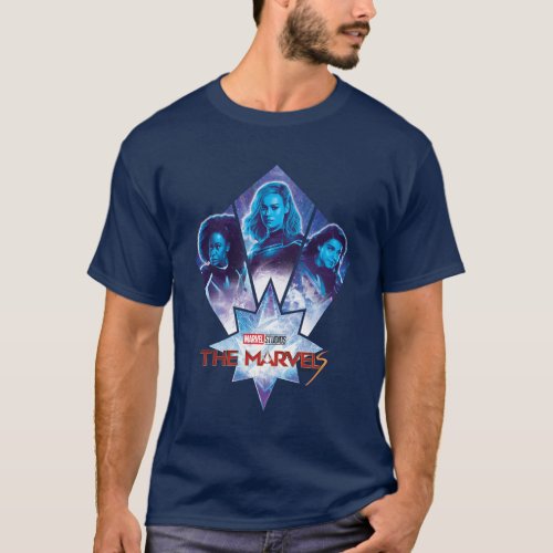 The Marvels Galactic Group Logo Badge T_Shirt