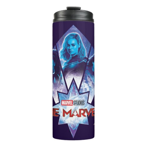 The Marvels Galactic Group Logo Badge Thermal Tumbler